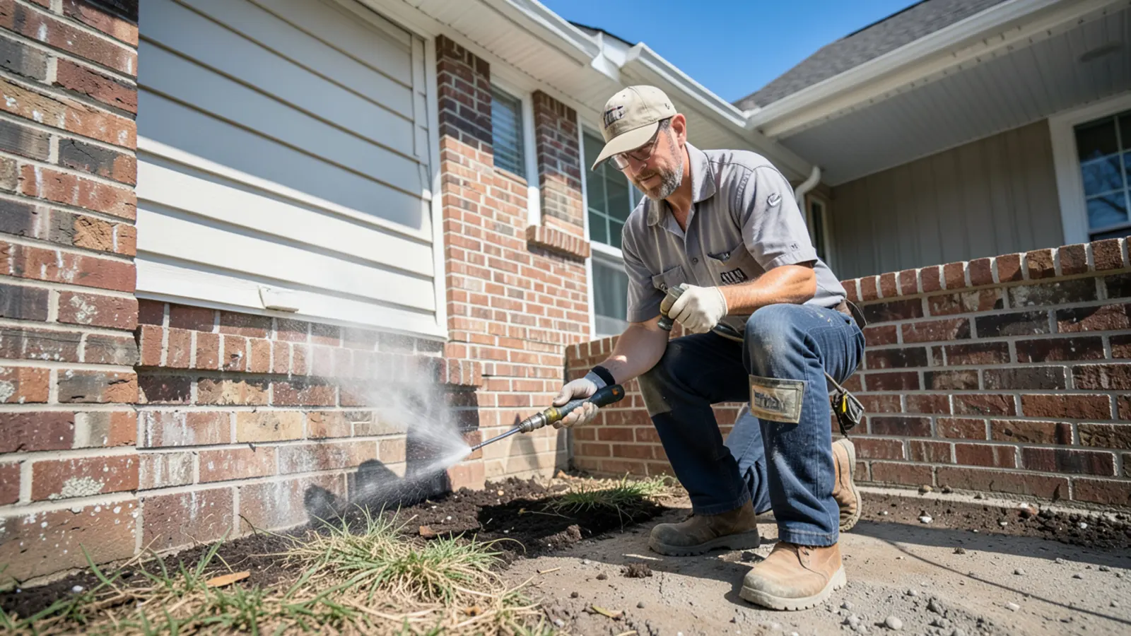 Quarterly pest control perimeter barrier application in Midlothian VA