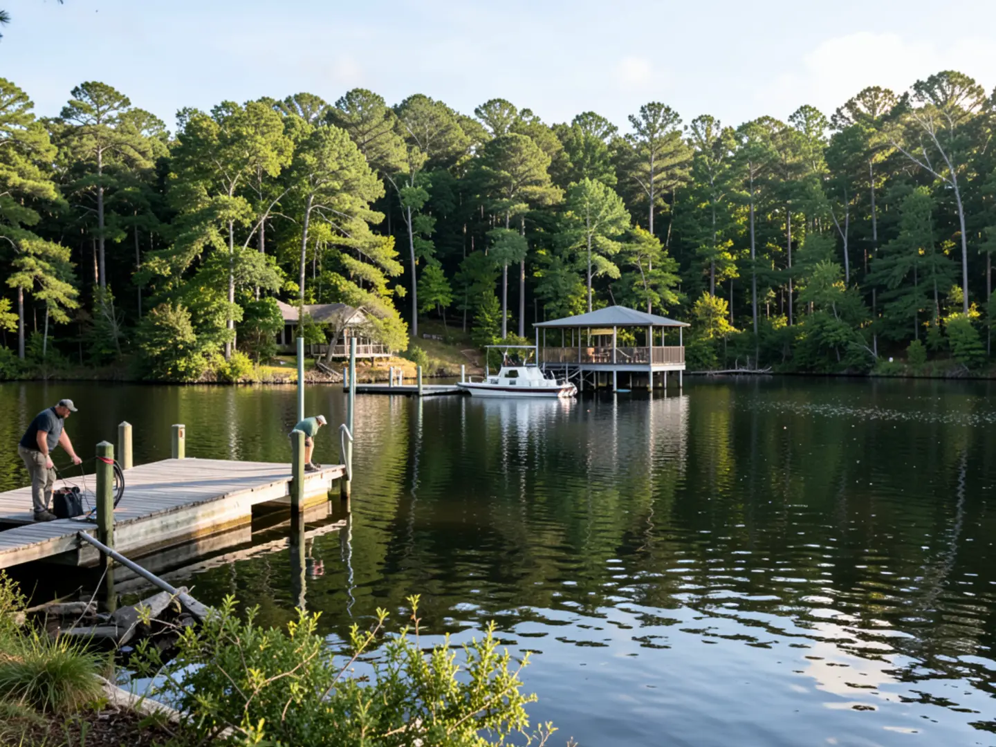 Residential waterfront home along Swift Creek Reservoir in Chesterfield