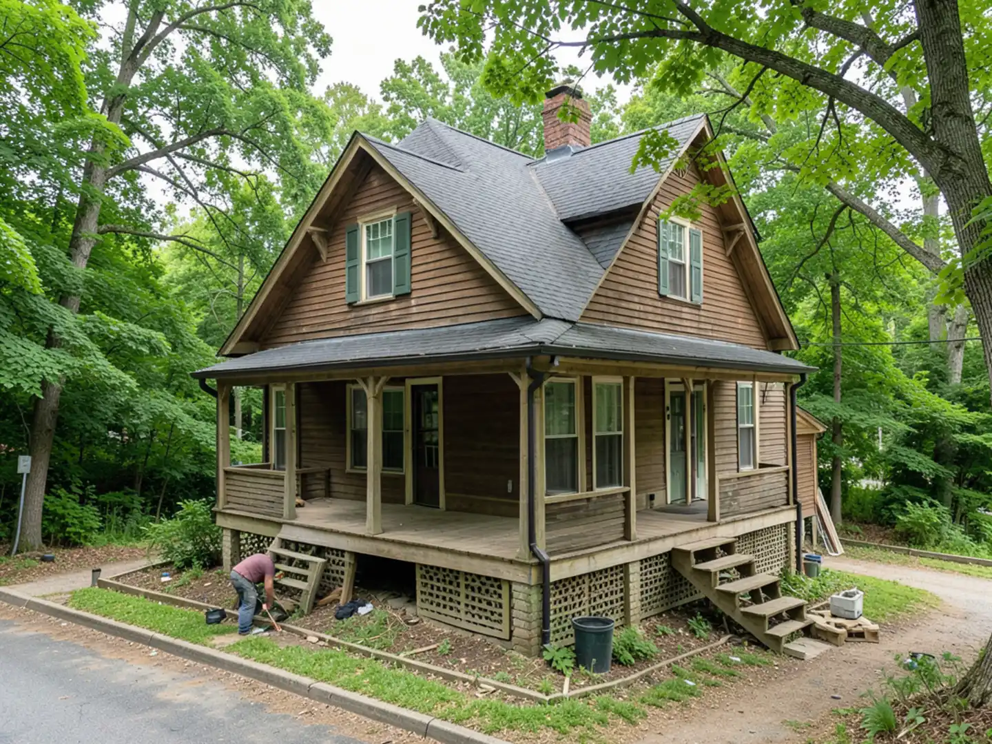 Tree-canopied Victorian home in historic Bon Air district
